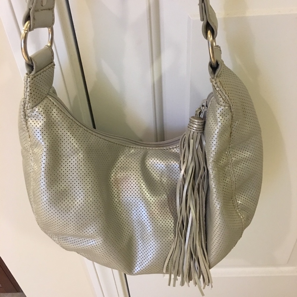 Silver handbag
